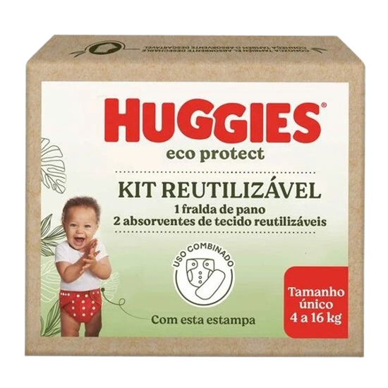 Kit Fralda Reutilizável Huggies Eco Protect - Vermelho